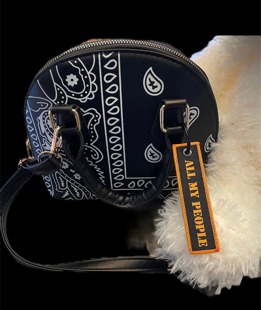 Black Bandana Purse