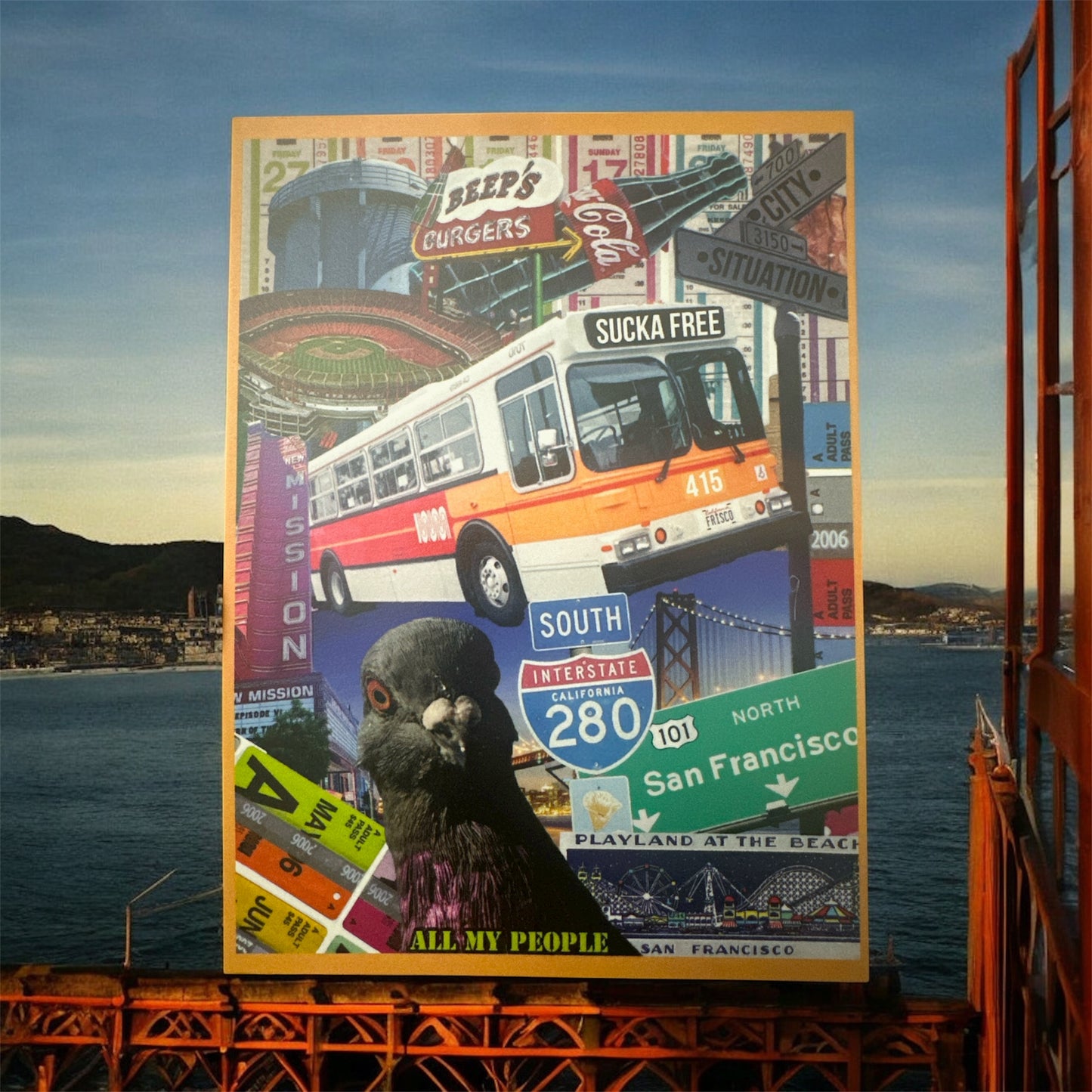 Frisco Collage Print